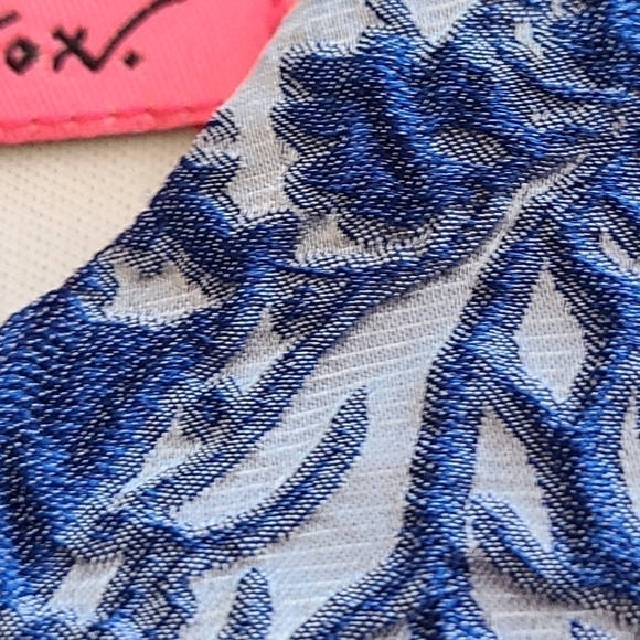 Betsey Johnson Brocade Dress, Sleeveless, Blue, Nordstrom's, Size XS - Picture 9 of 12